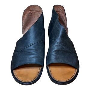 Free People Mont Blanc Sandals Asymmetrical Black Size 40